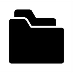 folder icon vector design element, on white background.