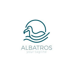 Fototapeta premium Albatros Vector illustration perfect for mascot t-shirt and logo style