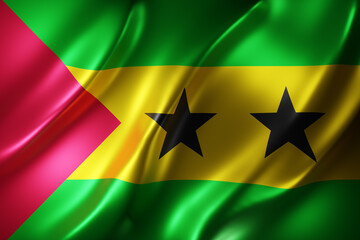 Sao Tome and Principe 3d flag - 539388616
