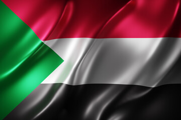  North Sudan 3d flag - 539388642
