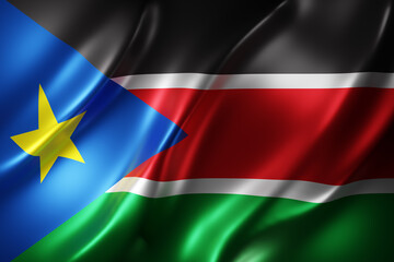  South Sudan 3d flag