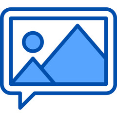 Image filled outline icon