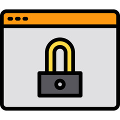 Security filled outline icon