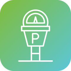 Parking Meter Icon Style