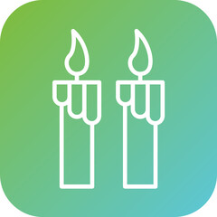 Candles Icon Style