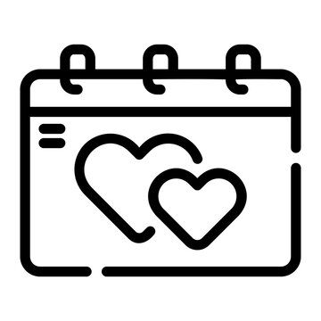 Calendar line icon