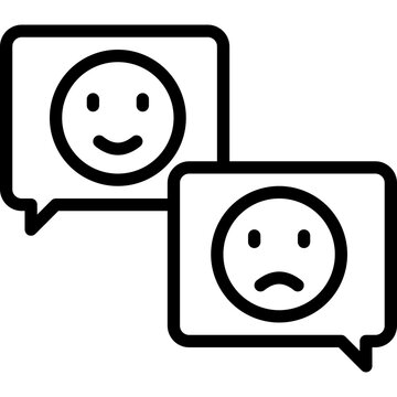 Emojicon outline icon