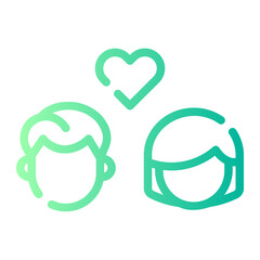 couple gradient icon