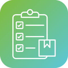 Parcels Checklist Icon Style