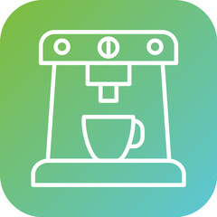 Coffee Machine Icon Style