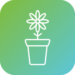 Flower Pot Icon Style