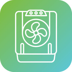 Air Cooler Icon Style