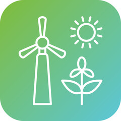 Energy Sources Icon Style