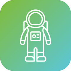 Astronaut Suit Icon Style