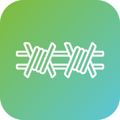 Barbed Wire Icon Style