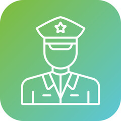 Army Captain Icon Style