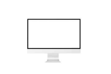Desktop monitor screen with website presentation mockup isolated png - obrazy, fototapety, plakaty