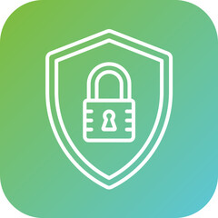 Lock Shield Icon Style