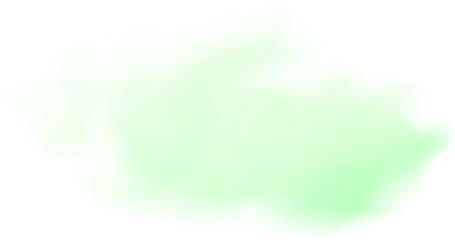 Foto op Canvas Green realistic cloud. Fluorescent Halloween fog transparent illustration © olenago