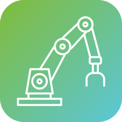 Robot Arm Icon Style