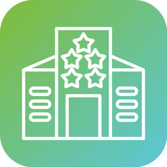 Five Star Hotel Icon Style