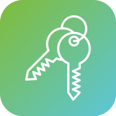 Room Key Icon Style