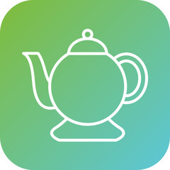 Tea Pot Icon Style