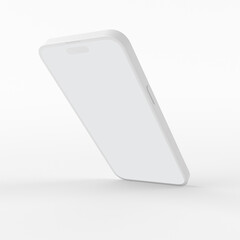 Clay Phone Perspective Side View 