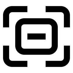 Icon Barcode With Style Outline