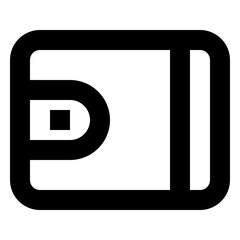 Icon Purse With Style Outline