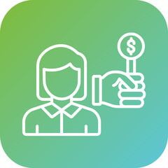 Auction Guest Female Icon Style