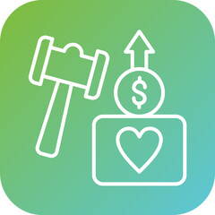 Charity Auction Icon Style