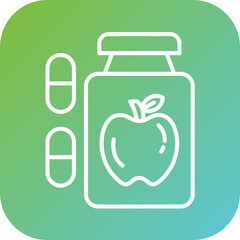 Dietary Food Supplements Icon Style
