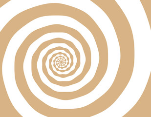 Artistic spiral shape. Vector drawing