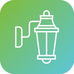 Wall Lamp Icon Style