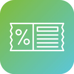Discount Ticket Icon Style