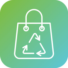 Recycle Bag Icon Style