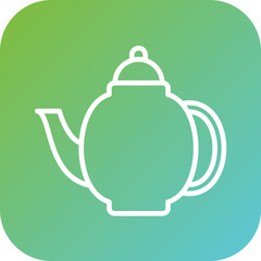 Tea Pot Icon Style