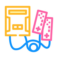 video game console color icon vector. video game console sign. isolated symbol illustration
