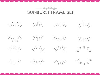 サンバーストの縦長強調フレームセット