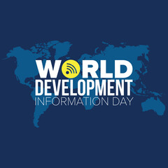 World Development Information Day Social Media Post Design