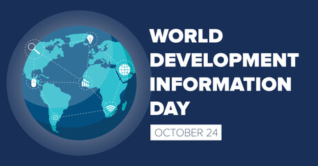 World Development Information Day Banner Design