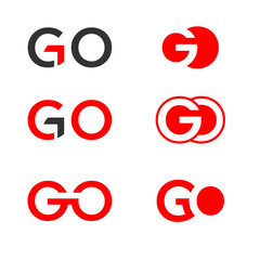 GO letter log creative design