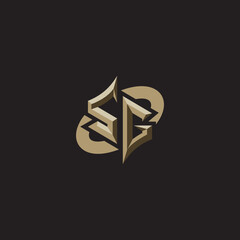 SG initials concept logo professional design esport gaming © rudi