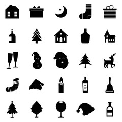 Set of Christmas vector icon