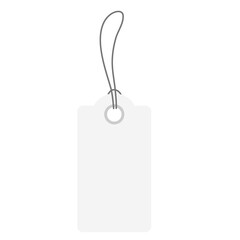 Blank white paper price tag