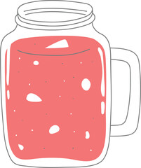 Stylized Cocktail Drawing Illustration