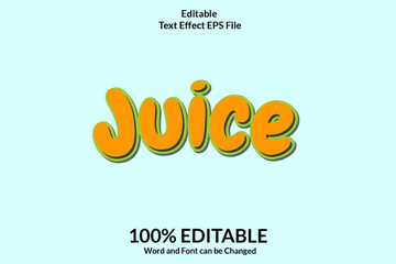 Editable text effect words and font can be changed