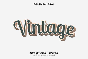 Editable text effect words and font can be changed