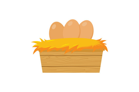 recommend clip art: egg in the nest illustration design
